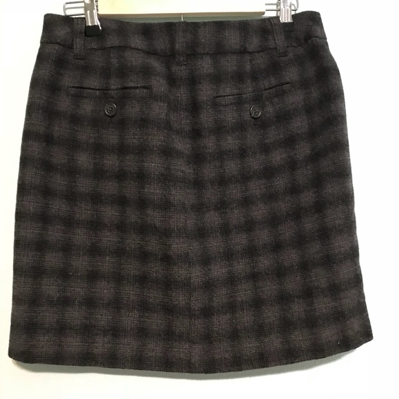 Eddie Bauer Wool Plaid Skirt Size P4 - Picture 6 of 7